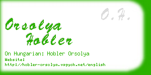 orsolya hobler business card